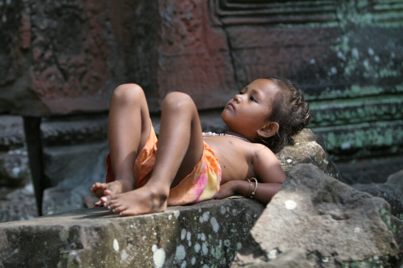 Angkor Wat in Cambodia — Stock image of the temple ruins of Angkor Wat complex near Siem Reap, Cambodia — Cambodia, Angkor Wat, Siem Reap, temple, temple ruins