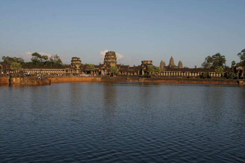 Angkor Wat in Cambodia — Stock image of the temple ruins of Angkor Wat complex near Siem Reap, Cambodia — Cambodia, Angkor Wat, Siem Reap, temple, temple ruins