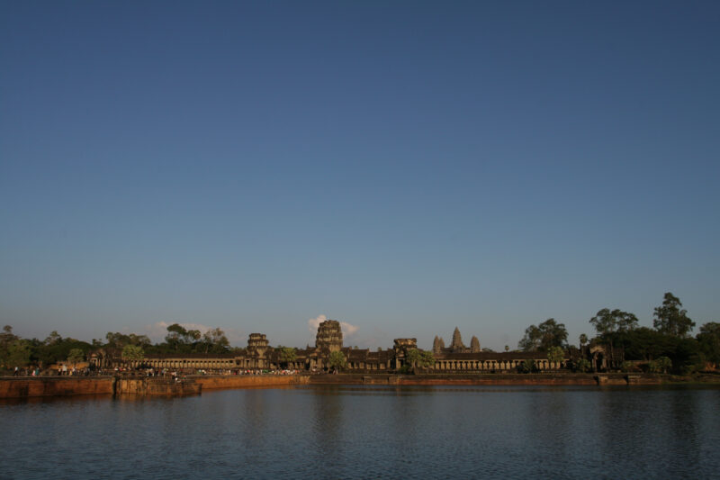 Angkor Wat in Cambodia — Stock image of the temple ruins of Angkor Wat complex near Siem Reap, Cambodia — Cambodia, Angkor Wat, Siem Reap, temple, temple ruins