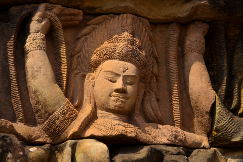 Angkor Wat in Cambodia — Stock image of the temple ruins of Angkor Wat complex near Siem Reap, Cambodia — Cambodia, Angkor Wat, Siem Reap, temple, temple ruins
