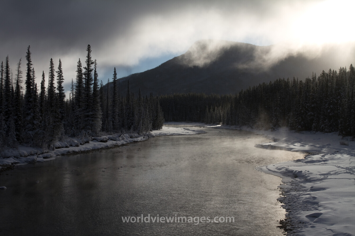 Bow River in Winter