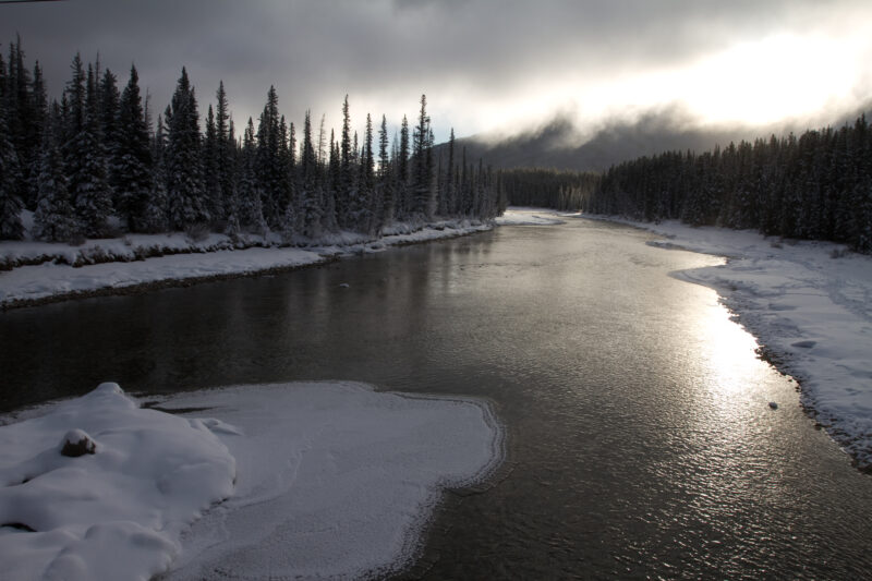 Bow River — Canada, Scenic, Alberta, Lakes, mountians