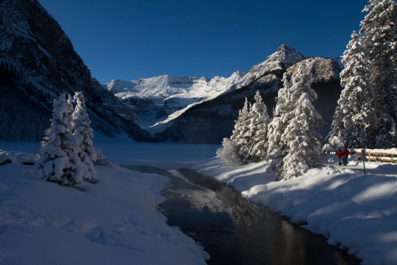 Images of Canada — Lake Louise in Winter — Canada, Scenic, Alberta, Lakes, mountians