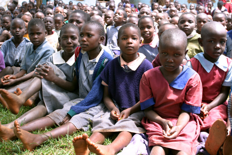 HIV/AIDS Education in Kenya — In an ADRA sponsored program, A Drama team visits schools through Kenya, informing students about HIV and AIDS — Kenya, Africa,...