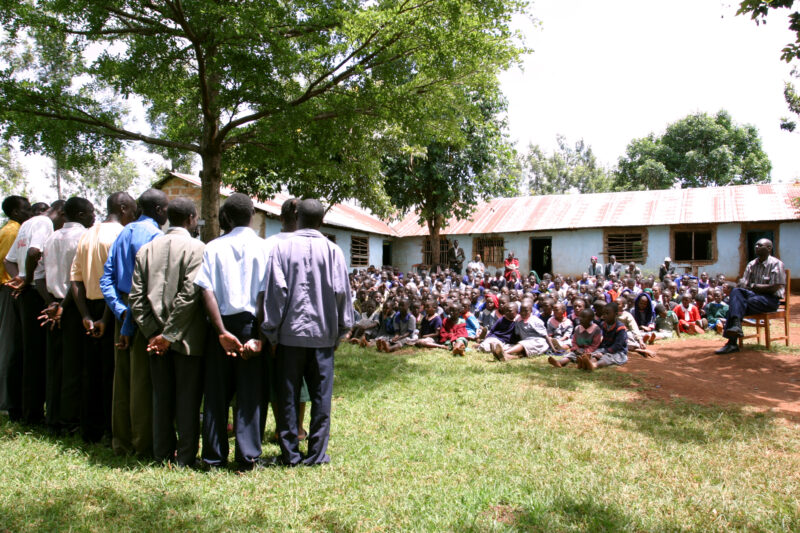 HIV/AIDS Education in Kenya — In an ADRA sponsored program, A Drama team visits schools through Kenya, informing students about HIV and AIDS — Kenya, Africa,...