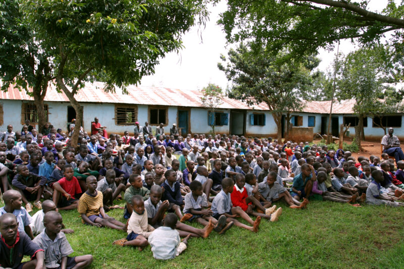 HIV/AIDS Education in Kenya — In an ADRA sponsored program, A Drama team visits schools through Kenya, informing students about HIV and AIDS — Kenya, Africa,...