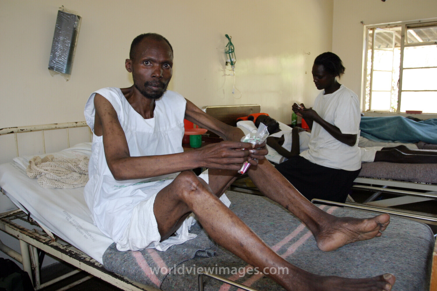HIV/AIDS Patient in Hospital in Africa