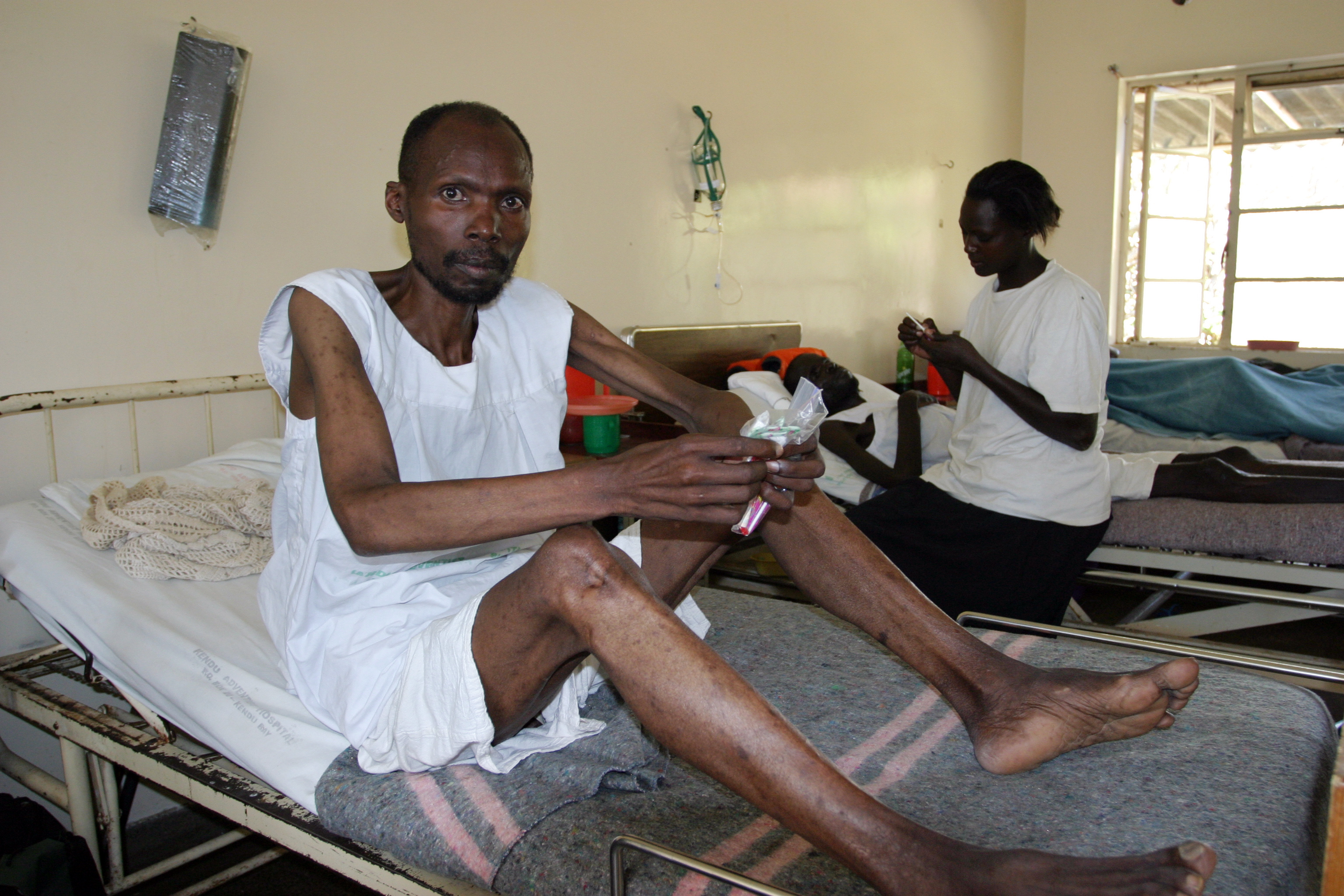 HIV/AIDS Patient in Hospital in Africa