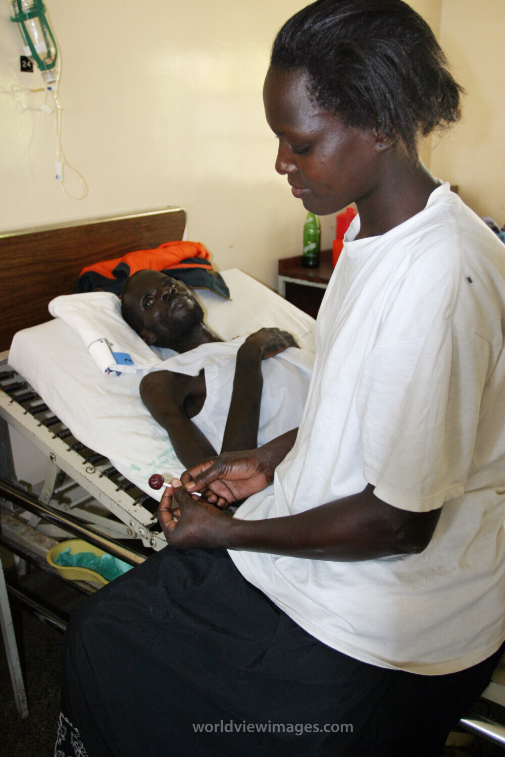 HIV/AIDS Patient in Hospital in Africa