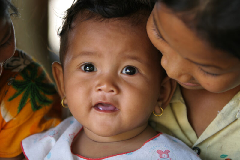 Baby in Cambodia — Baby growing up in poverty in rural Cambodia. — Cambodia, Khmer, babies, Children, child