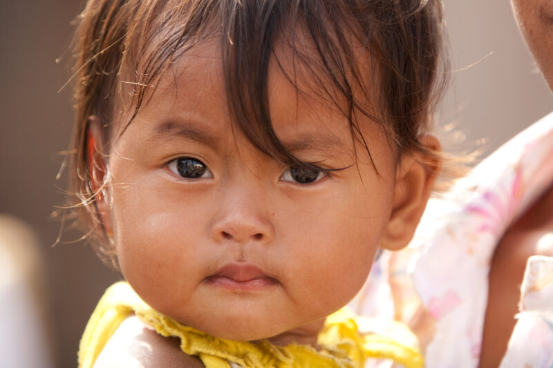 Baby in Cambodia — Baby growing up in poverty in rural Cambodia. — Cambodia, Khmer, babies, Children, child
