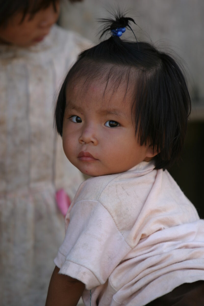 Amerindian Baby in Peru — Stock image of Amerindian baby of the Shipibo ethnic group living in Peru — Peru, ADRA, Poverty, baby, babies