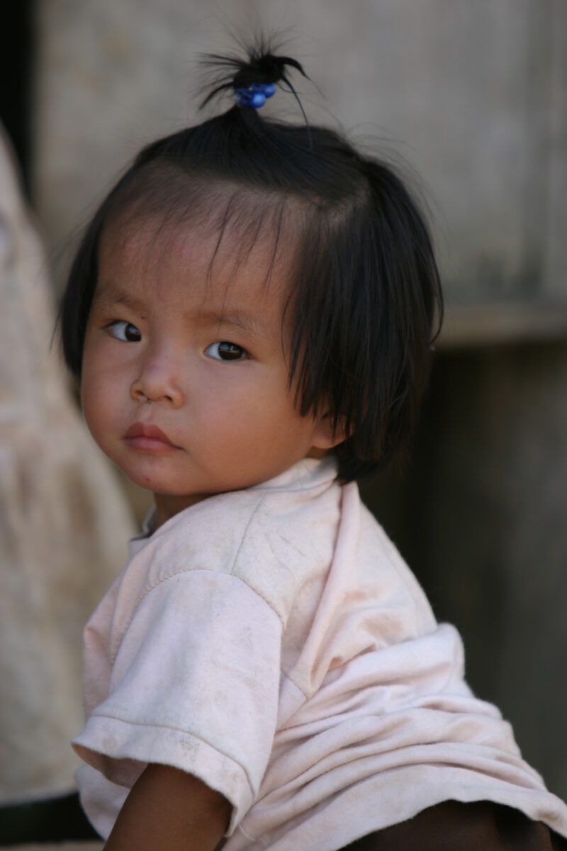 Amerindian Baby in Peru — Stock image of Amerindian baby of the Shipibo ethnic group living in Peru — Peru, ADRA, Poverty, baby, babies