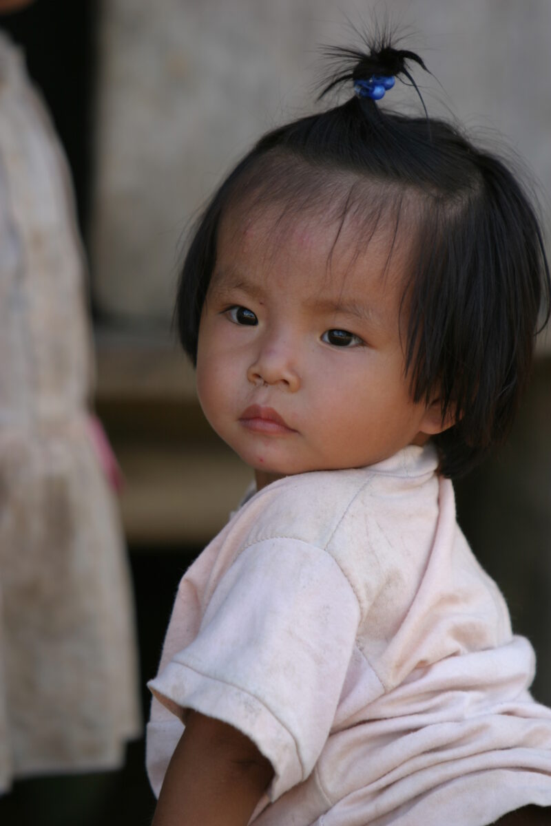 Amerindian Baby in Peru — Stock image of Amerindian baby of the Shipibo ethnic group living in Peru — Peru, ADRA, Poverty, baby, babies