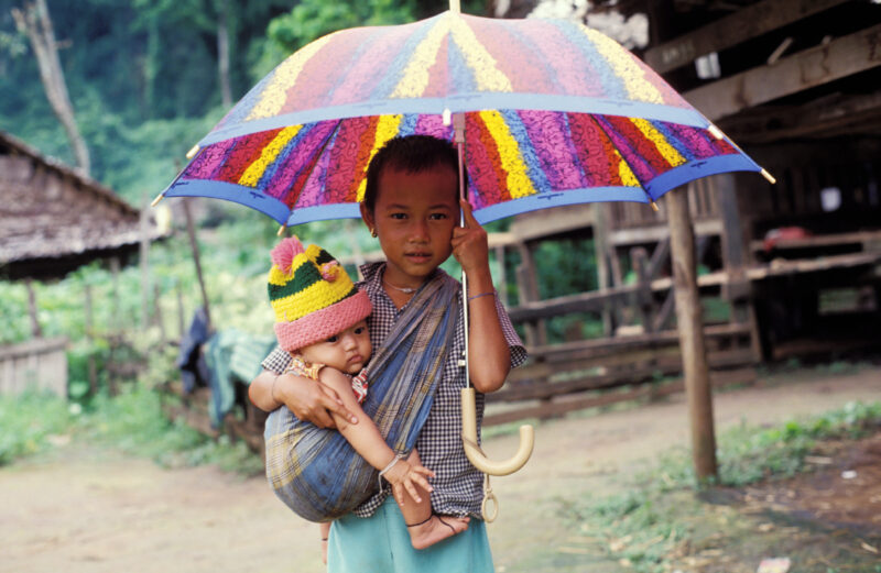 Karen Refugee Baby — Baby growing up in a Karen refugee camp in Thailand — Children, babies, faces, Thailand, Karen