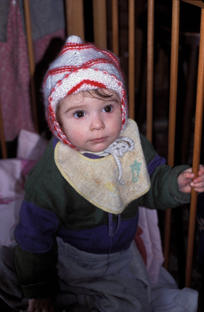Orphan Baby in Romania — Baby at an orphanage in Romania — Child, Children, poor, poverty, baby babies