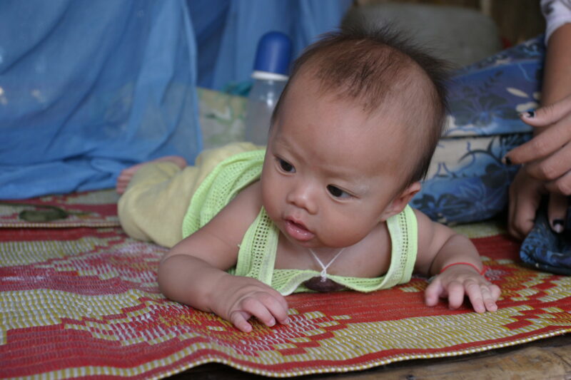 Baby in Cambodia — Baby growing up in poverty in rural Cambodia. — Cambodia, Khmer, babies, Children, child