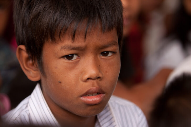 Boy In Cambodia — Stock image of young boy living in poverty in Rural Cambodia — Cambodia, Boy, boys, poverty, child