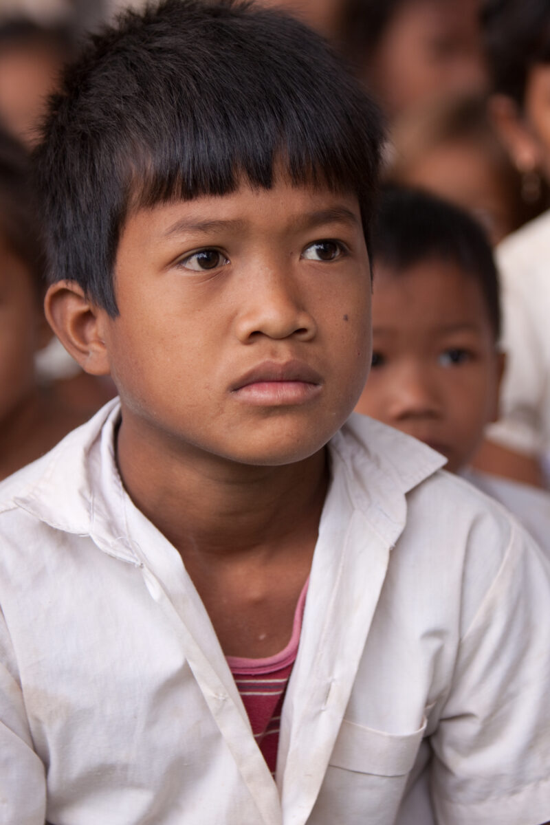 Boy In Cambodia — Stock image of young boy living in poverty in Rural Cambodia — Cambodia, Boy, boys, poverty, child