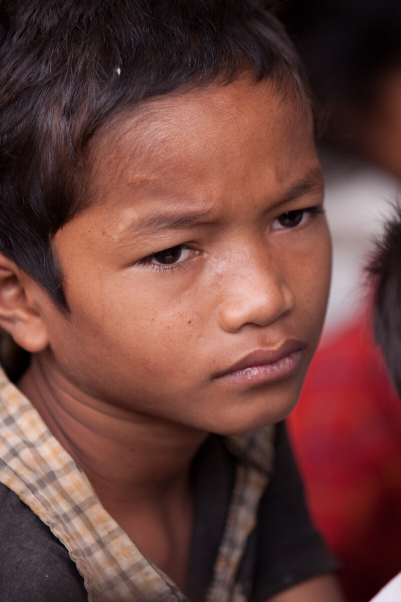 Boy In Cambodia — Stock image of young boy living in poverty in Rural Cambodia — Cambodia, Boy, boys, poverty, child