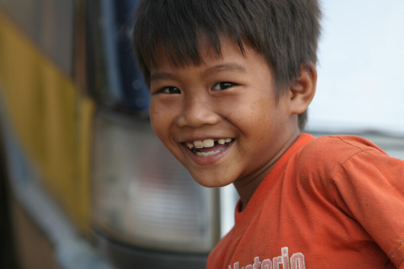 Boy In Cambodia — Stock image of young boy living in poverty in Rural Cambodia — Cambodia, Boy, boys, poverty, child