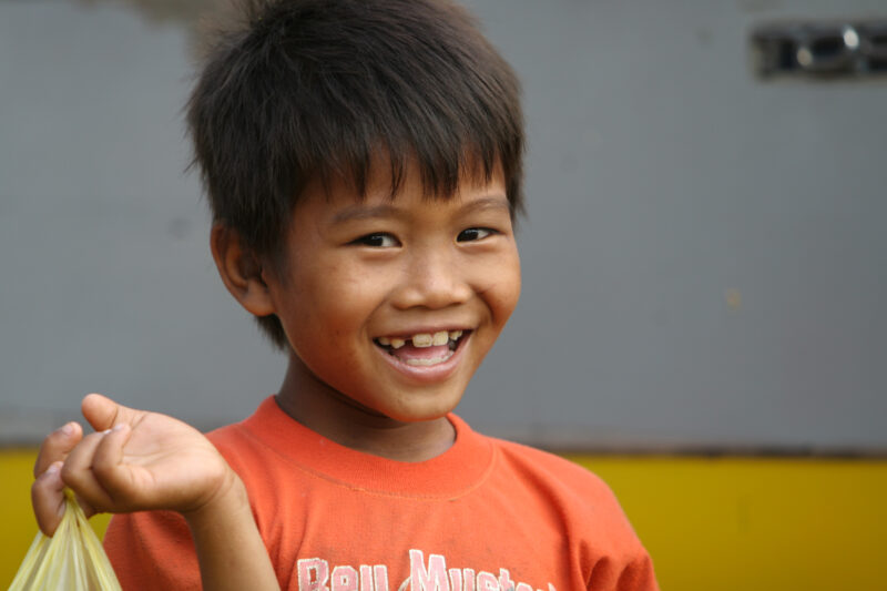 Boy In Cambodia — Stock image of young boy living in poverty in Rural Cambodia — Cambodia, Boy, boys, poverty, child