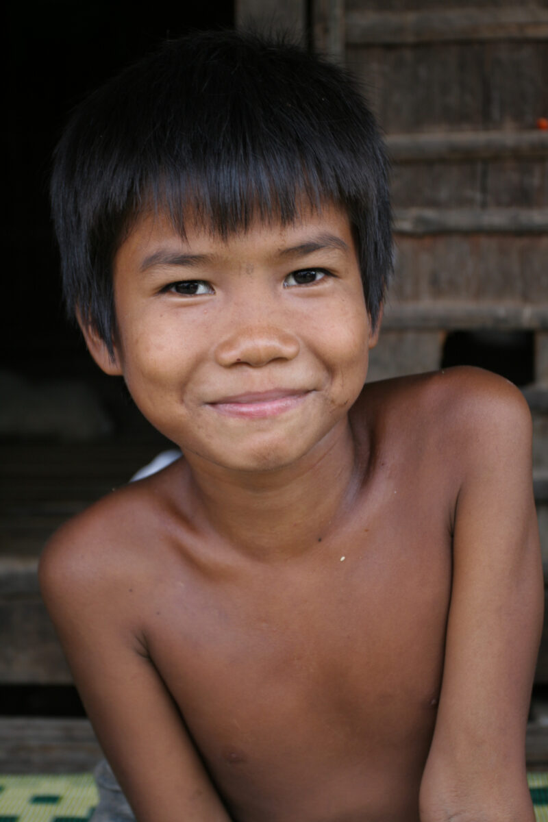 Boy In Cambodia — Stock image of young boy living in poverty in Rural Cambodia — Cambodia, Boy, boys, poverty, child