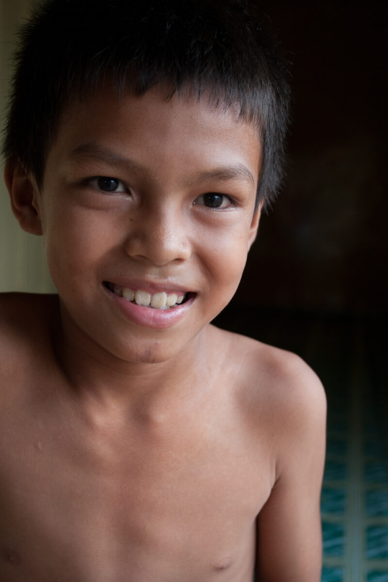 Boy In Cambodia — Stock image of young boy living in poverty in Rural Cambodia — Cambodia, Boy, boys, poverty, child