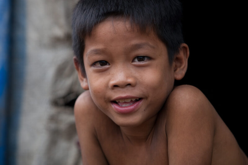 Boy In Cambodia — Stock image of young boy living in poverty in Rural Cambodia — Cambodia, Boy, boys, poverty, child