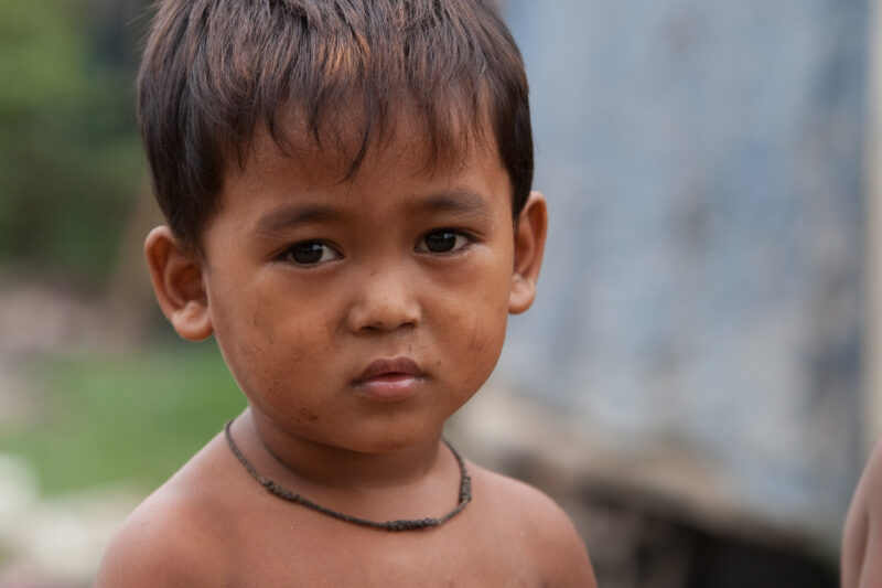 Boy In Cambodia — Stock image of young boy living in poverty in Rural Cambodia — Cambodia, Boy, boys, poverty, child