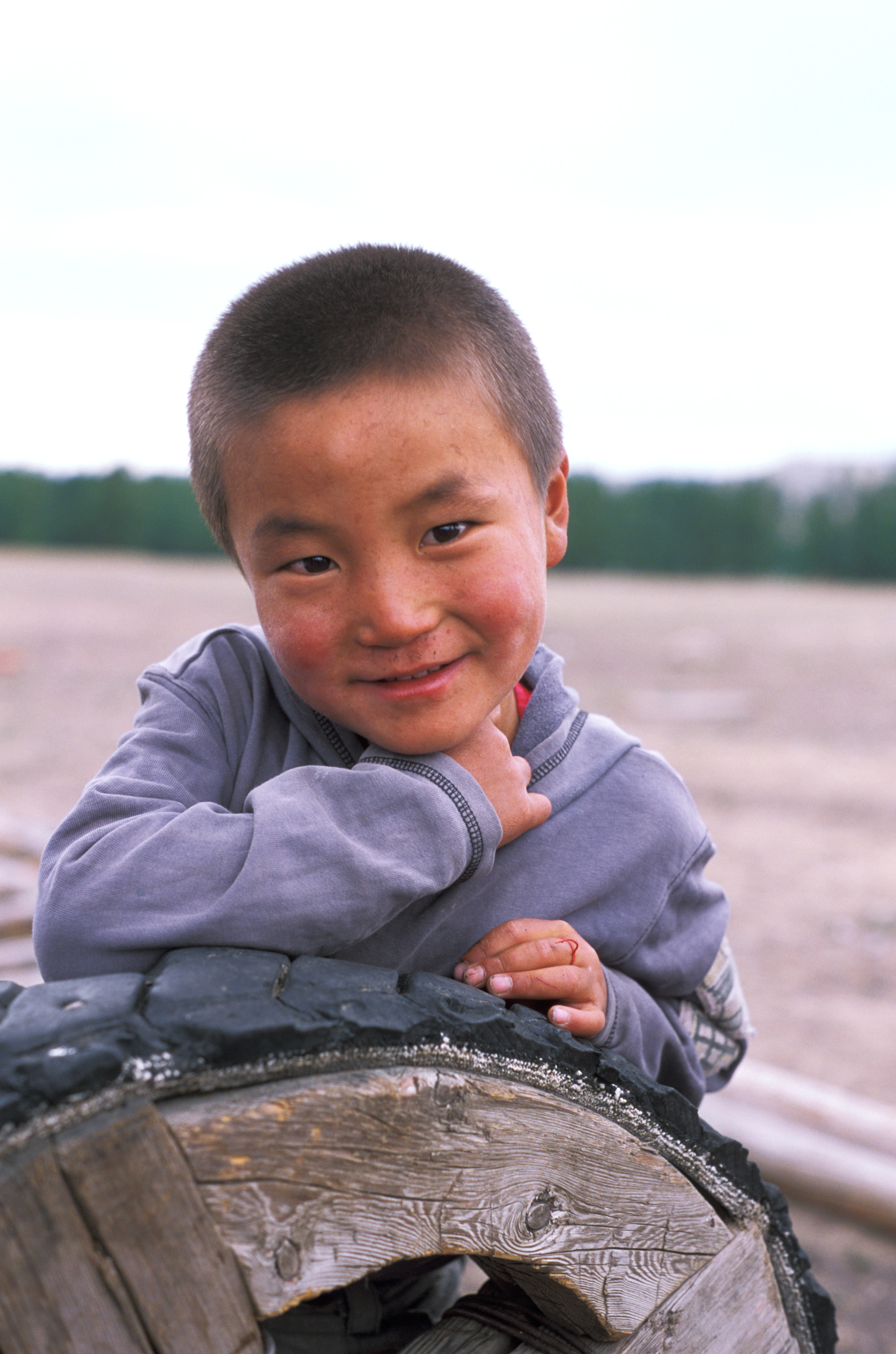 Boy in Mongolia