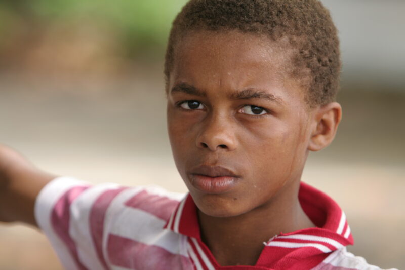 Boy in Sao tome, Africa — Stock image of boy growing up on the island of Sao Tome, Africa — Sao Tome, Africa, ADRA, Poverty, boy