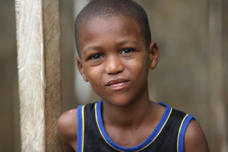 Boy in Sao tome, Africa — Stock image of boy growing up on the island of Sao Tome, Africa — Sao Tome, Africa, ADRA, Poverty, boy