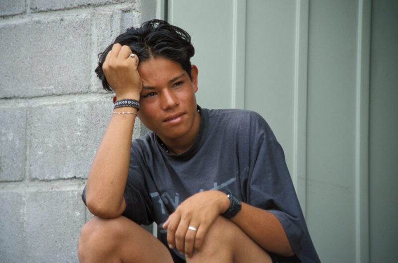 Boy in Honduras — Boy living in an IDP camp after being displaced by flooding and mudslides. — Honduras, boys, boy, IDP, refugee