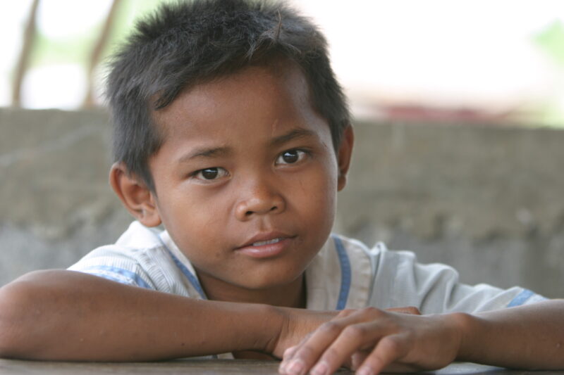 Boy In Cambodia — Stock image of young boy living in poverty in Rural Cambodia — Cambodia, Boy, boys, poverty, child
