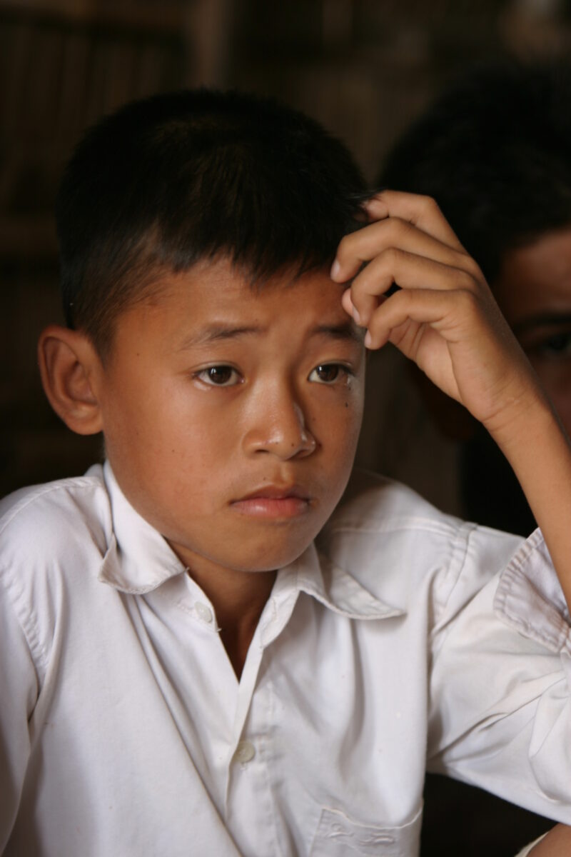 Boy In Cambodia — Stock image of young boy living in poverty in Rural Cambodia — Cambodia, Boy, boys, poverty, child