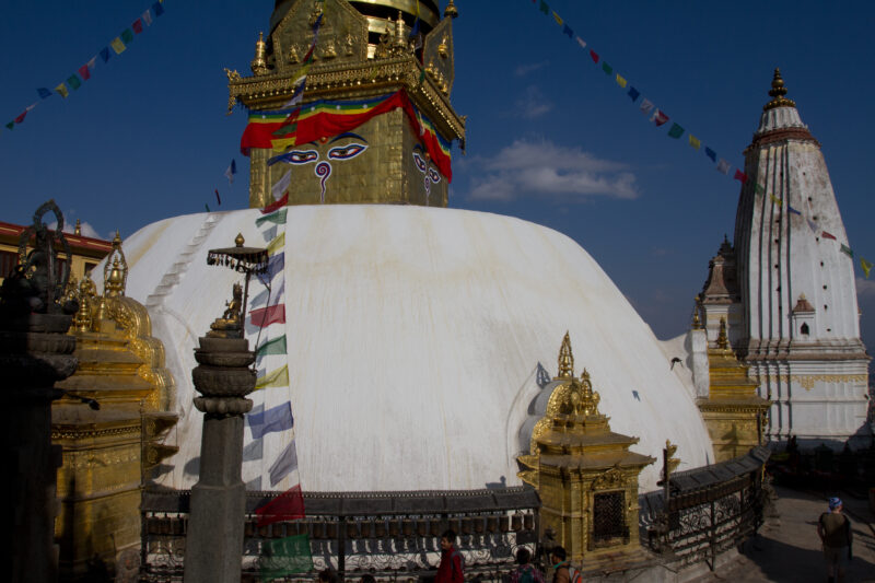 Swayambhunath Stupa in Nepal — Stock Image of Nepal: Swayambhunath Stupa in Kathmandu — Nepal, contains, Swayambhunath Stupa, Buddhist, temple