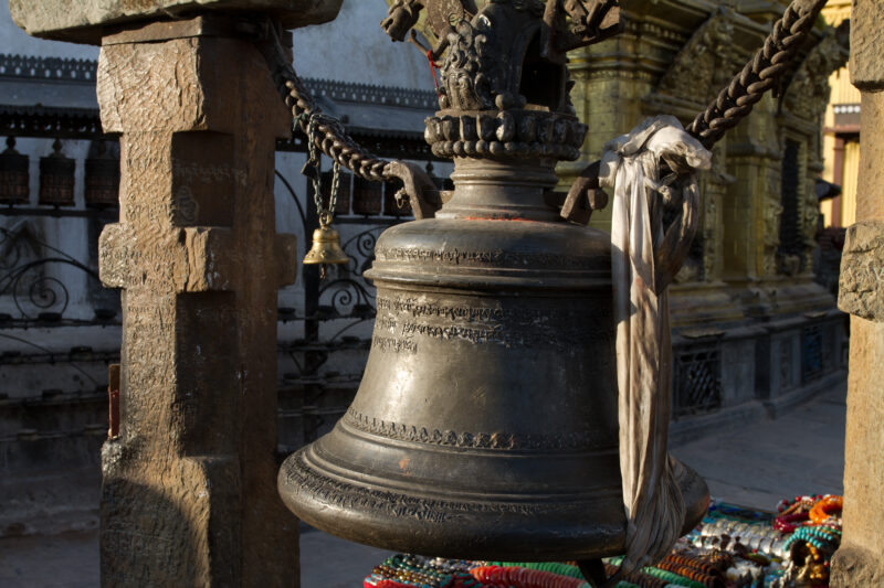 Bell at the Temple — Swayambhunath, Bell, Buddhist, Bhuddism, Pagoda