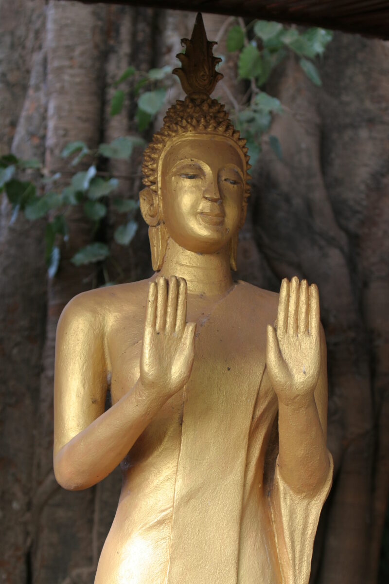 Buddha Sculpture in Laos — Stock images of Buddhism, symbols of Buddhism — Laos, Southeast Asia, Buddha, Buddhism, temple