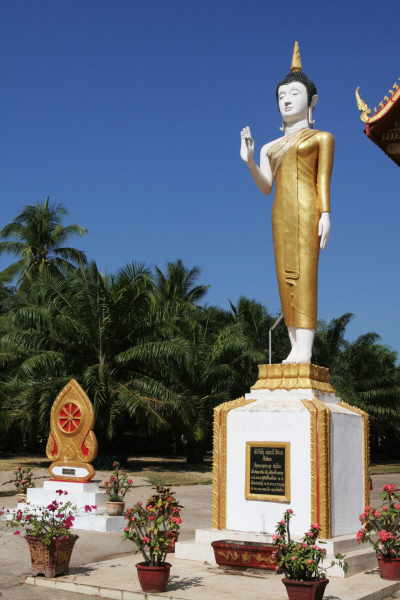 Buddha Sculpture in Laos — Stock images of Buddhism, symbols of Buddhism — Laos, Southeast Asia, Buddha, Buddhism, temple