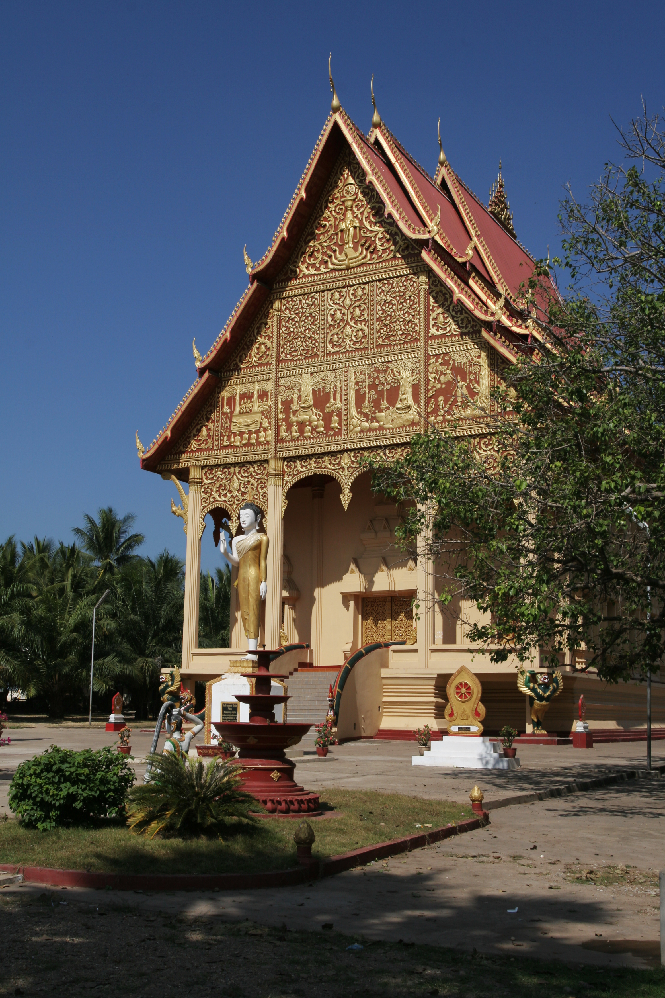 Buddhist pagoda in Vientiane, Laos