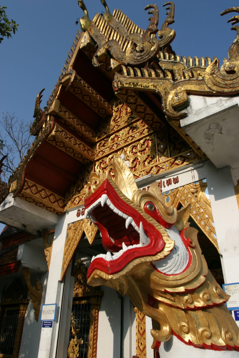 Buddhist Pagoda in Chiang Mai, Thailand — Stock images of Buddhism, symbols of Buddhism — Thailand, Temple, Temples, Wat, Pagoda