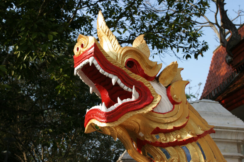 Buddhist Pagoda in Chiang Mai, Thailand — Stock images of Buddhism, symbols of Buddhism — Thailand, Temple, Temples, Wat, Pagoda