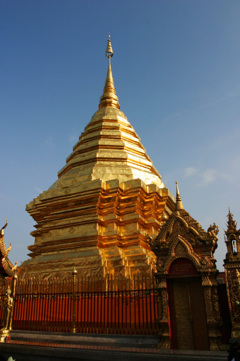 Buddhist Pagoda in Chiang Mai, Thailand — Stock images of Buddhism, symbols of Buddhism — Thailand, Temple, Temples, Wat, Pagoda