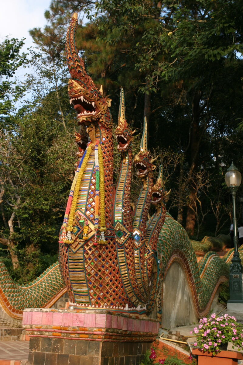 Buddhist Pagoda in Chiang Mai, Thailand — Stock images of Buddhism, symbols of Buddhism — Thailand, Temple, Temples, Wat, Pagoda