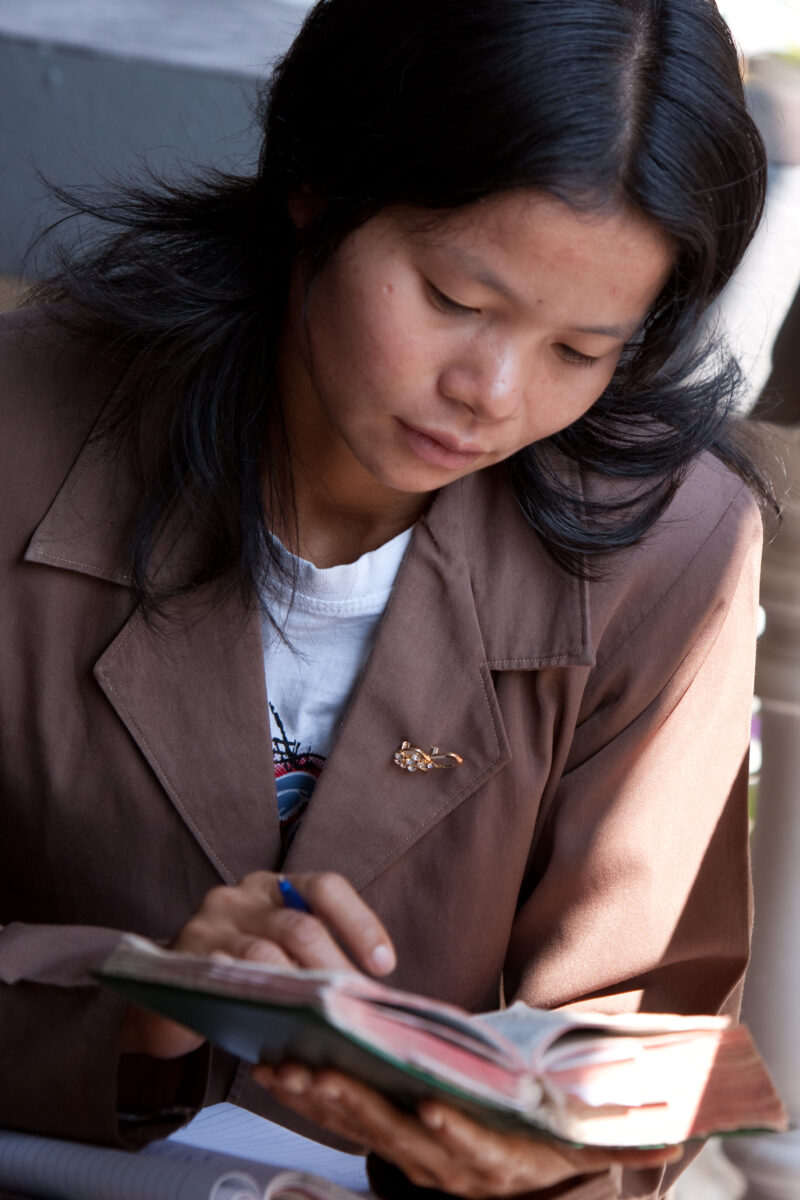 Bible Study in Burma — Stock image of a Chirstian Studying Bible in Myanmar — Christian, Myanmar, Burma, Bible, Bible Study