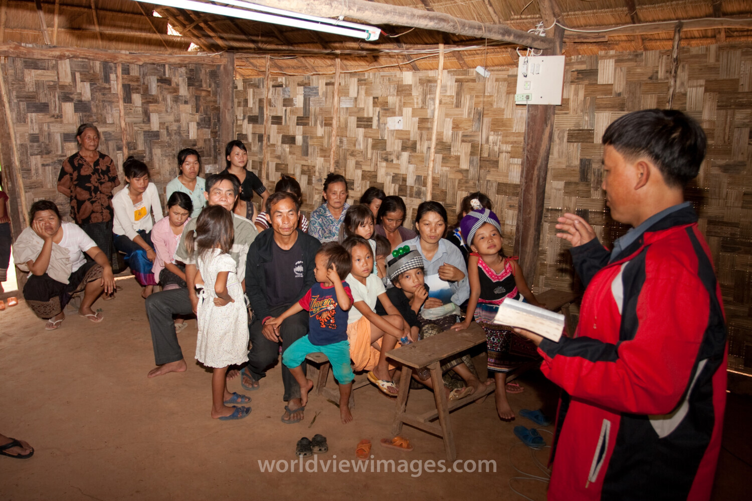 Preaching in Laos