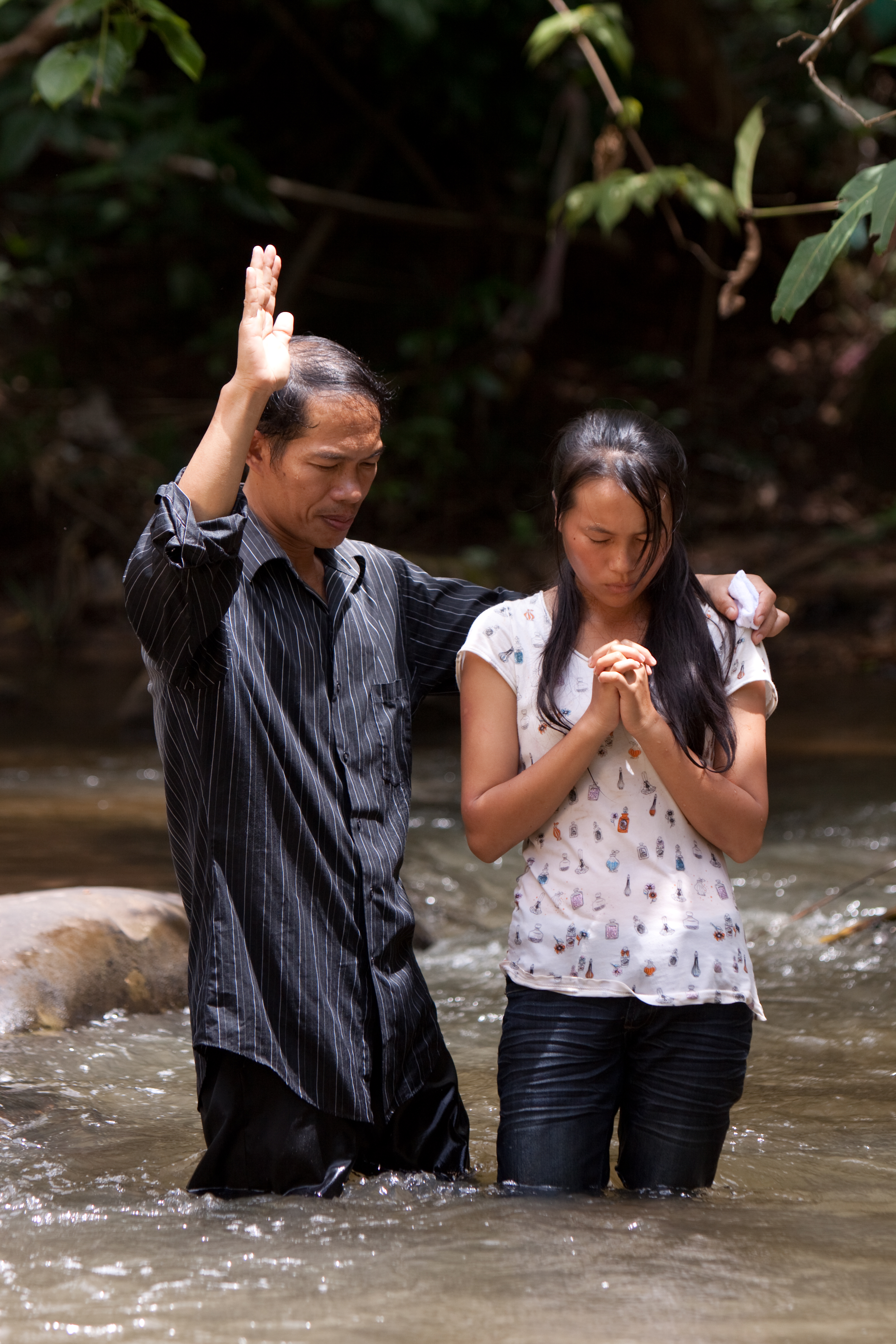 Christian Baptism in Laos