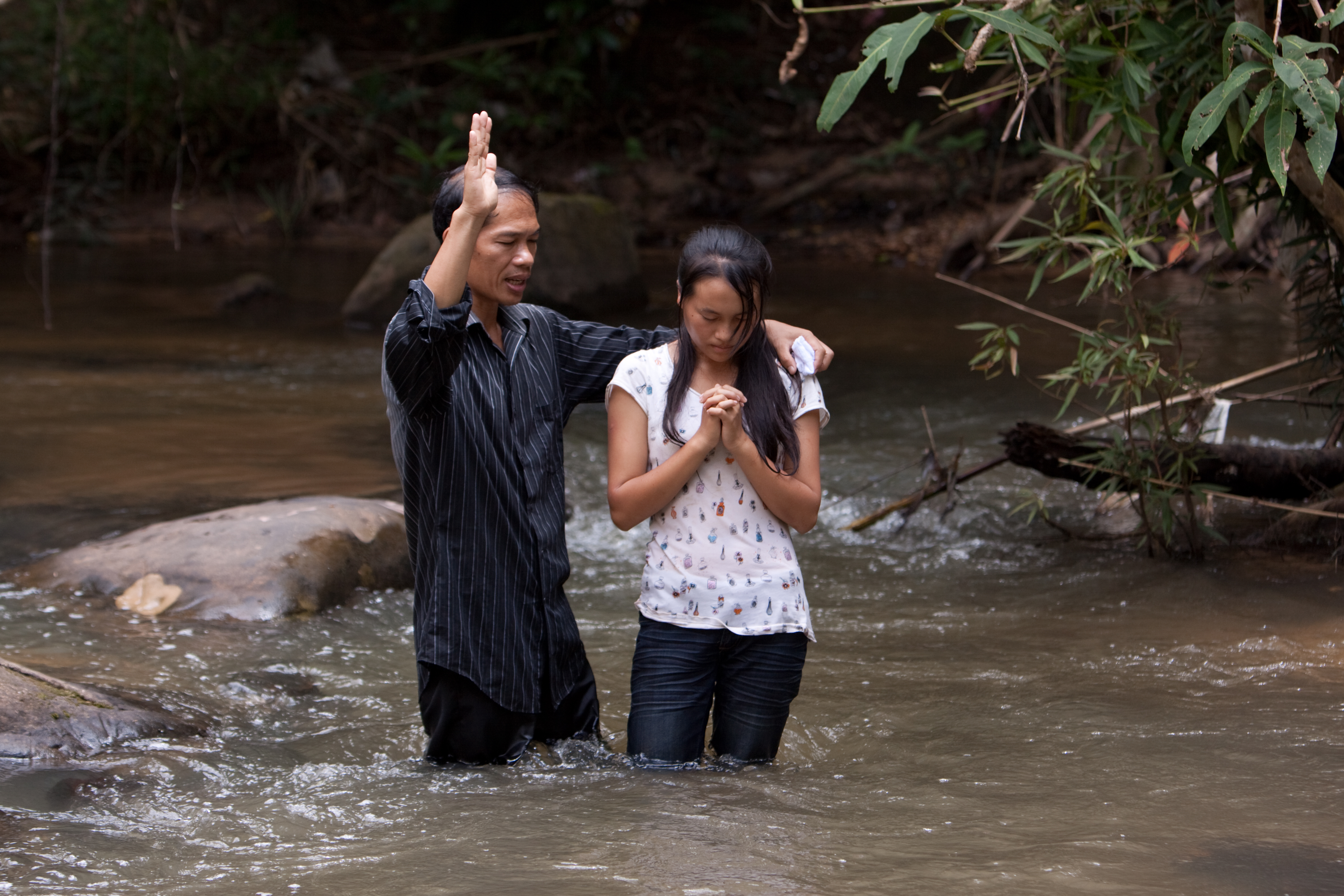 Christian Baptism in Laos