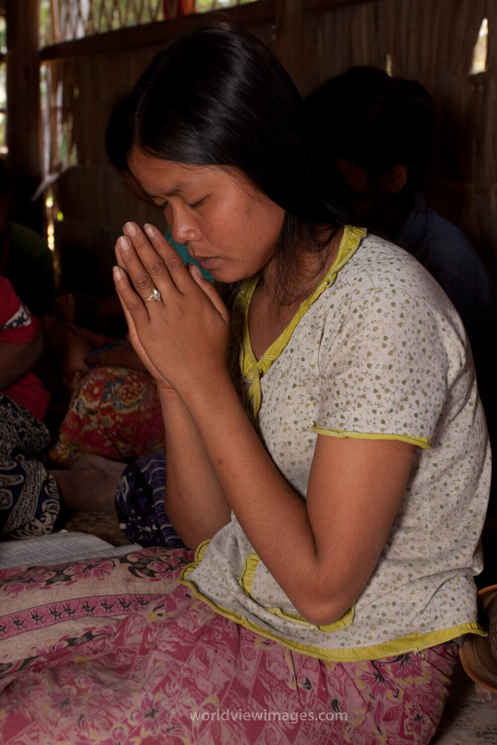 Praying in Cambodia